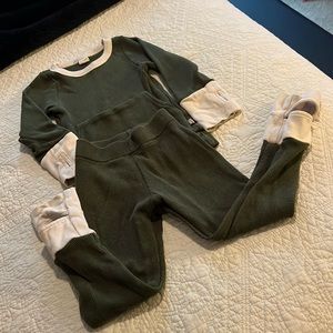 Goumikids 3T waffle jogger set unisex